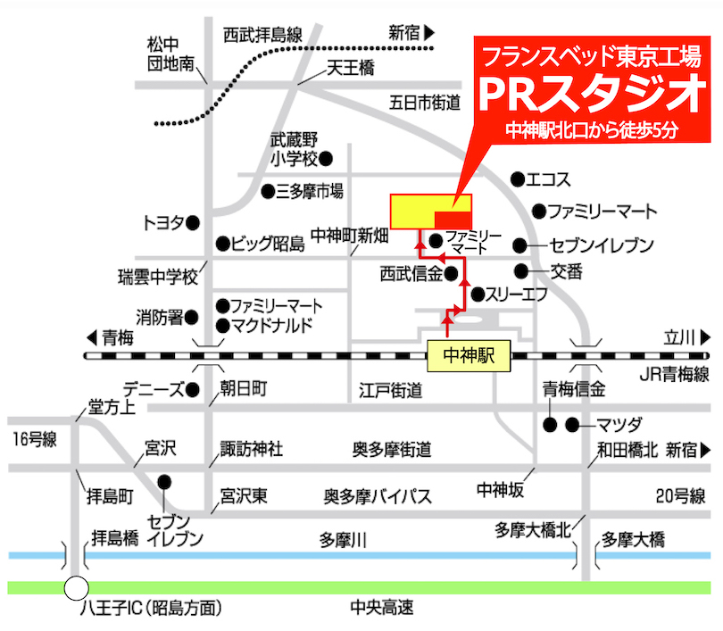 現地拡大地図